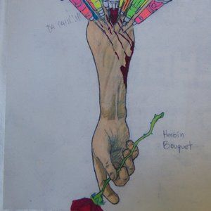 Heroin Bouquet Art Print